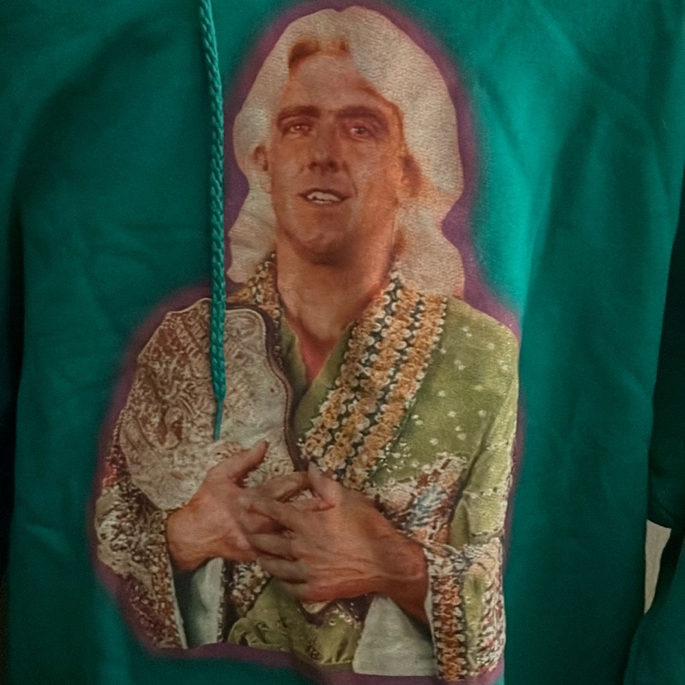 Brand new ric flair hoodie autographed by Benny the butcher